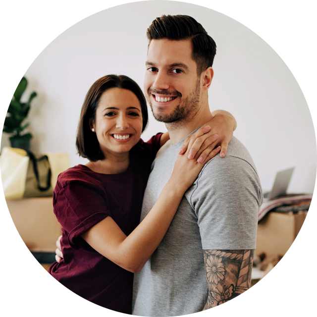 couple in living room