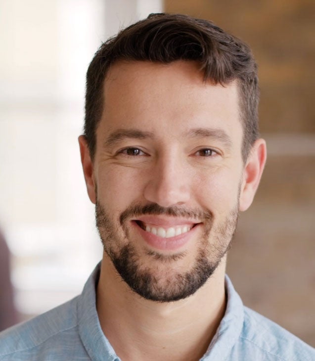 Smiling mortgage rep